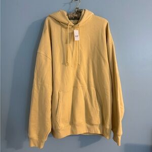 NWT Gap yellow fleece lined sweatshirt size 2X